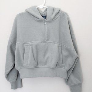Girls Cropped Fleece Pullover